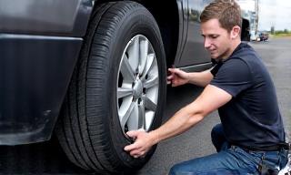 Professional tire change service